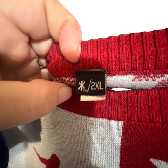 Alabama Crimson Tide Red & White Ugly Christmas Sweater 2XL Knitted Long Sleeve - Picture 3 of 5